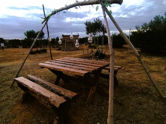 Mesa picnic para Jardín - Madera Artesanal